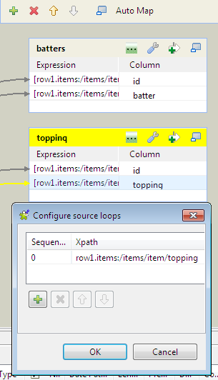 Configuration tXMLMap output with loop path